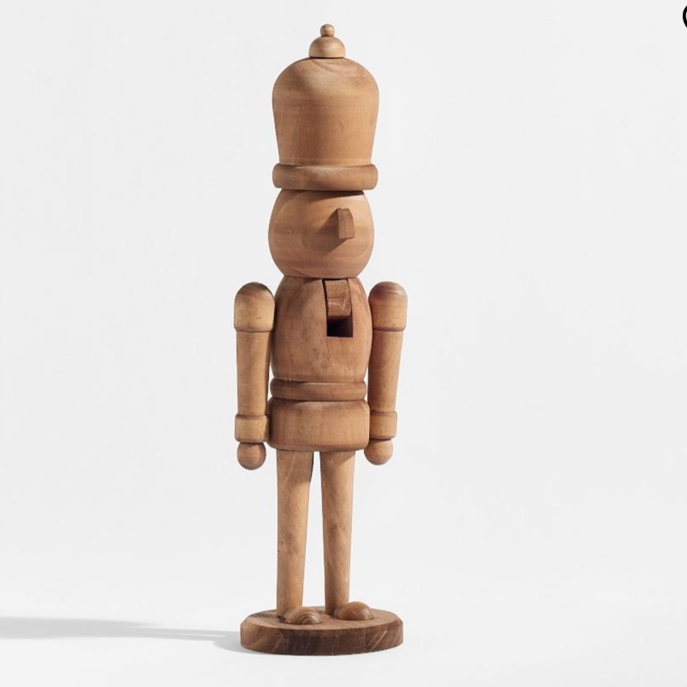 Pottery Barn Wooden Nutcracker Decor - Brown